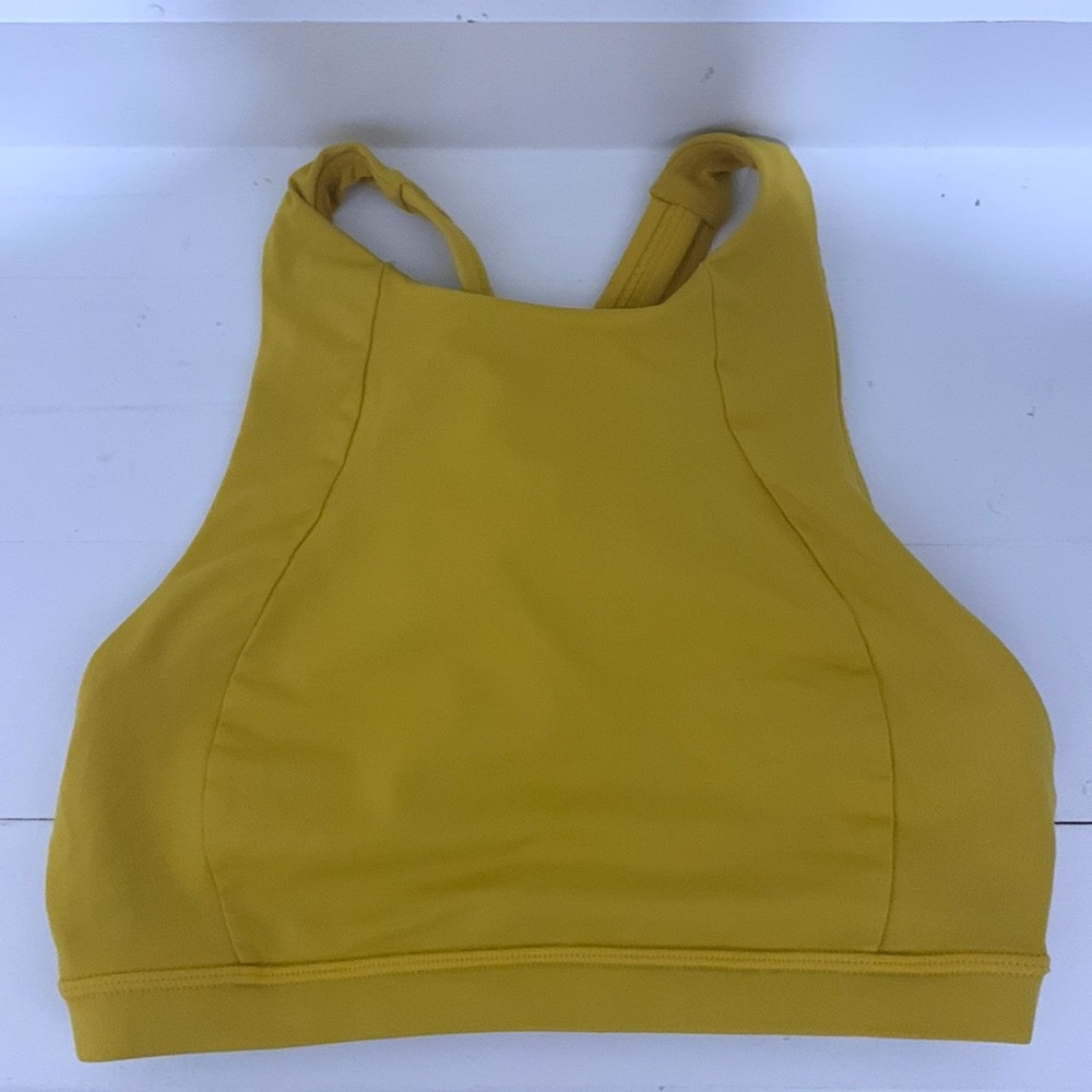 Lululemon Sports Bra Yellow Size 6